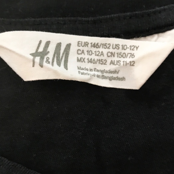 Bundle Girl's 100% Cotton Tee Tops Size 10 - 12 - Picture 3 of 11